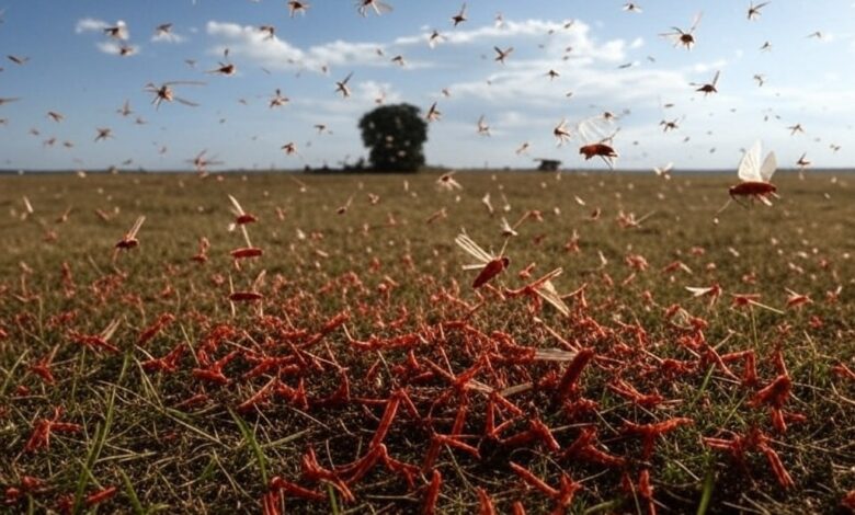 استنفار قصوى بالمغرب تحسباً لاجتياح الجراد الصحراوي للمناطق الفلاحية